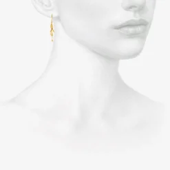 18k tiny wings earrings