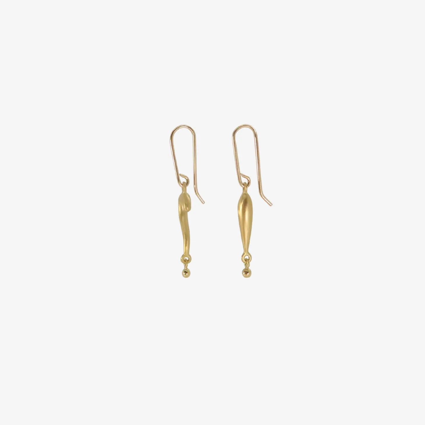 18k tiny wtf!? earrings