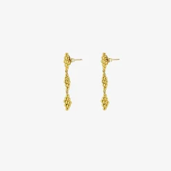 22k trio nona earrings