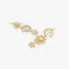 18k triple drop flowery erewhon earrings
