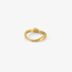 22k wave ring with marquis diamond, .20ct