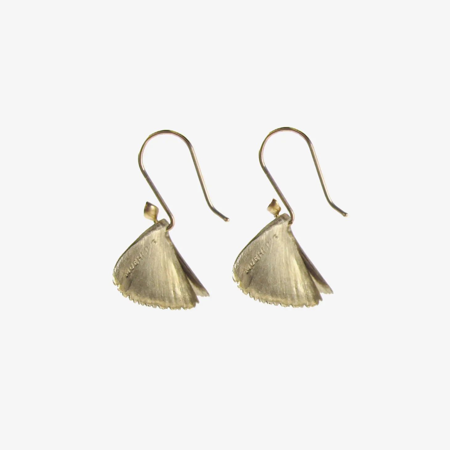 18k white gold moth wings