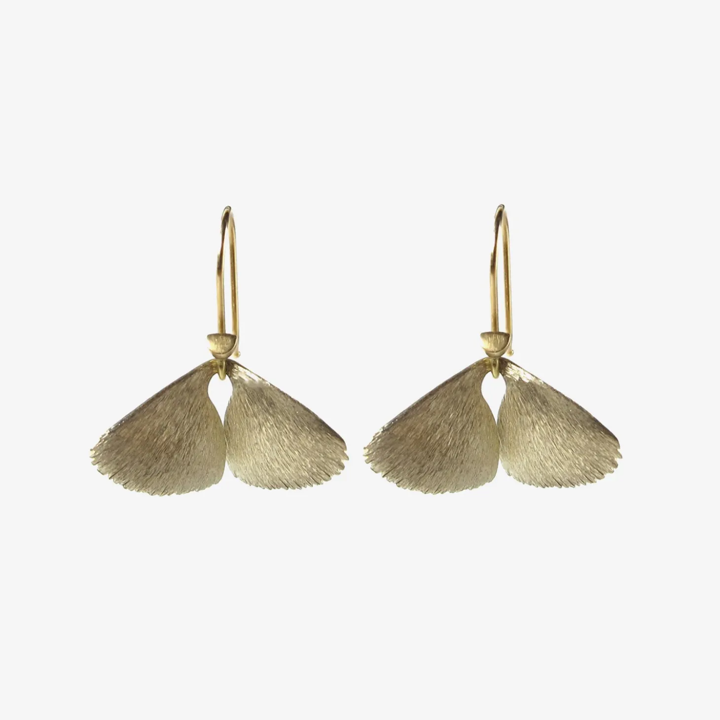 18k white gold moth wings