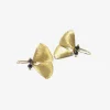 18k yellow gold & black diamond moth wings