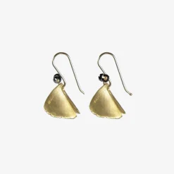 18k yellow gold & black diamond moth wings