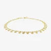 18k yellow gold evenly dotted bracelet