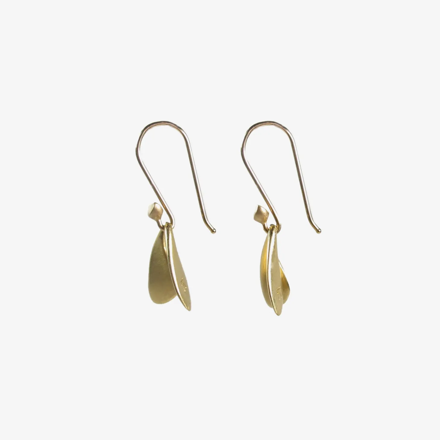 18k yellow gold fly wings