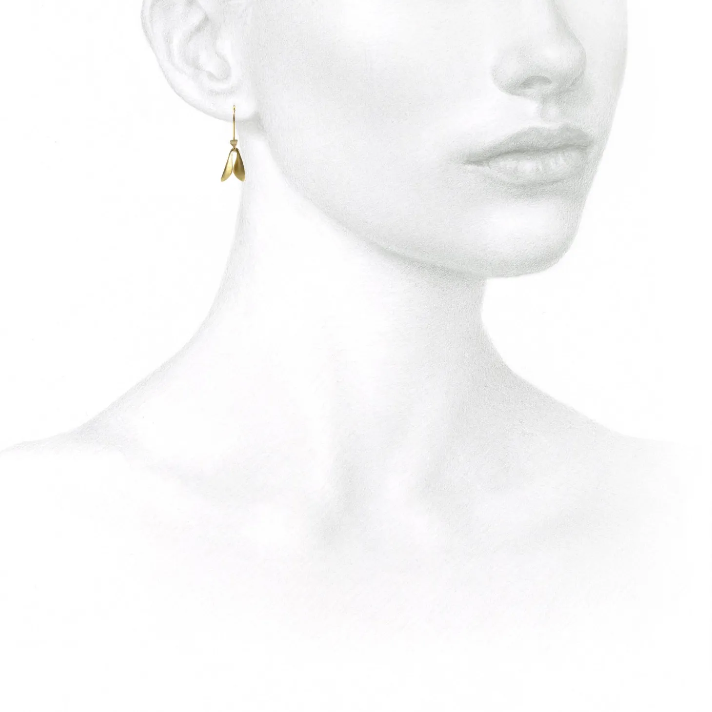18k yellow gold fly wings