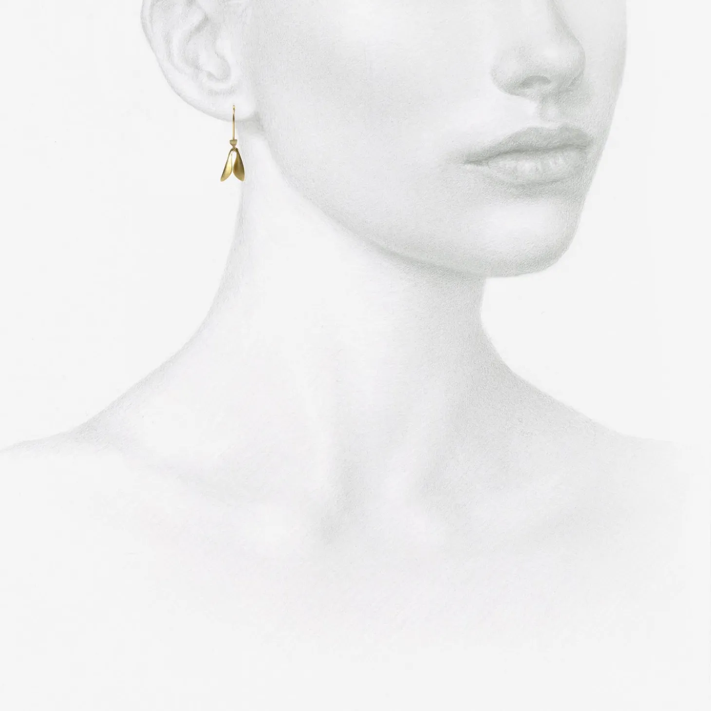 18k yellow gold fly wings