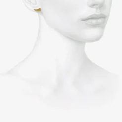 18k yellow gold medium shelf mushrooms on posts