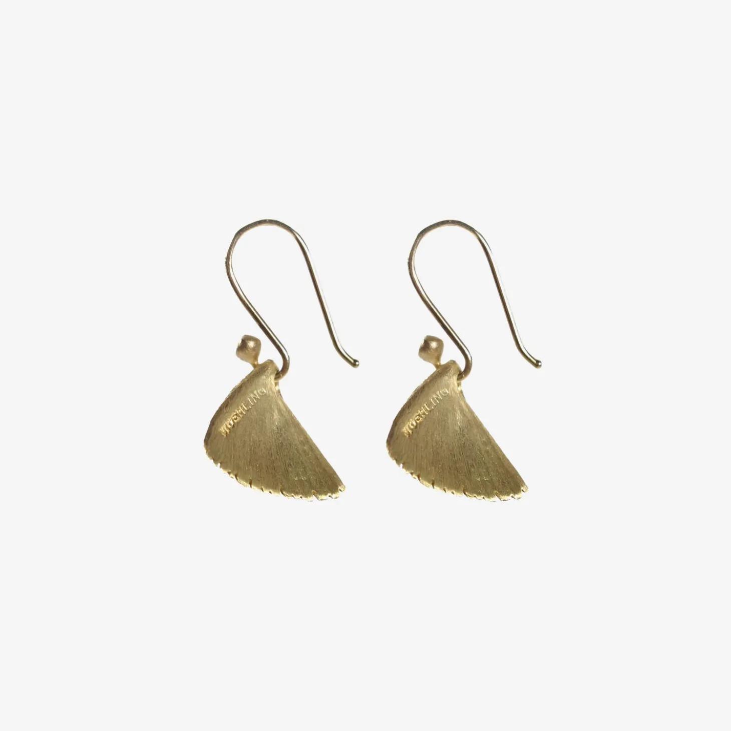 18k yellow gold moth wings