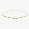 18k yellow gold random dots necklace