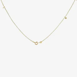 18k yellow gold random dots necklace
