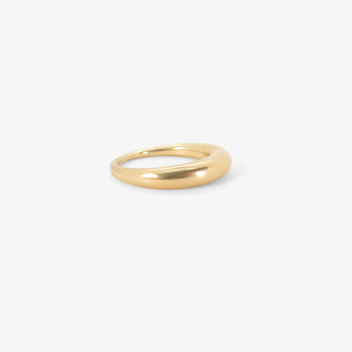 14k yellow gold ring, size 7 3/4