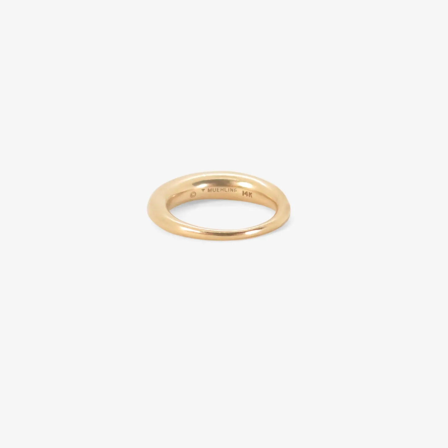 14k yellow gold ring, size 7 3/4