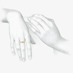 14k yellow gold ring, size 7 3/4