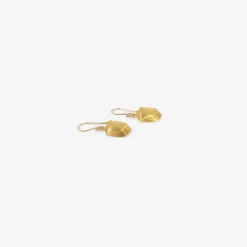 18k yellow gold stink bug earrings