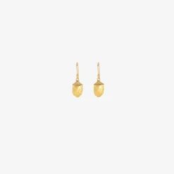 18k yellow gold stink bug earrings