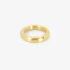 18k yellow gold stout band, size 6 3/4