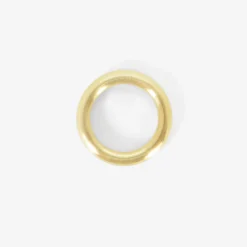 18k yellow gold stout band, size 6 3/4