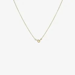 18k yellow gold tiny dots arc necklace