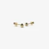 14k yellow gold tiny pebble studs
