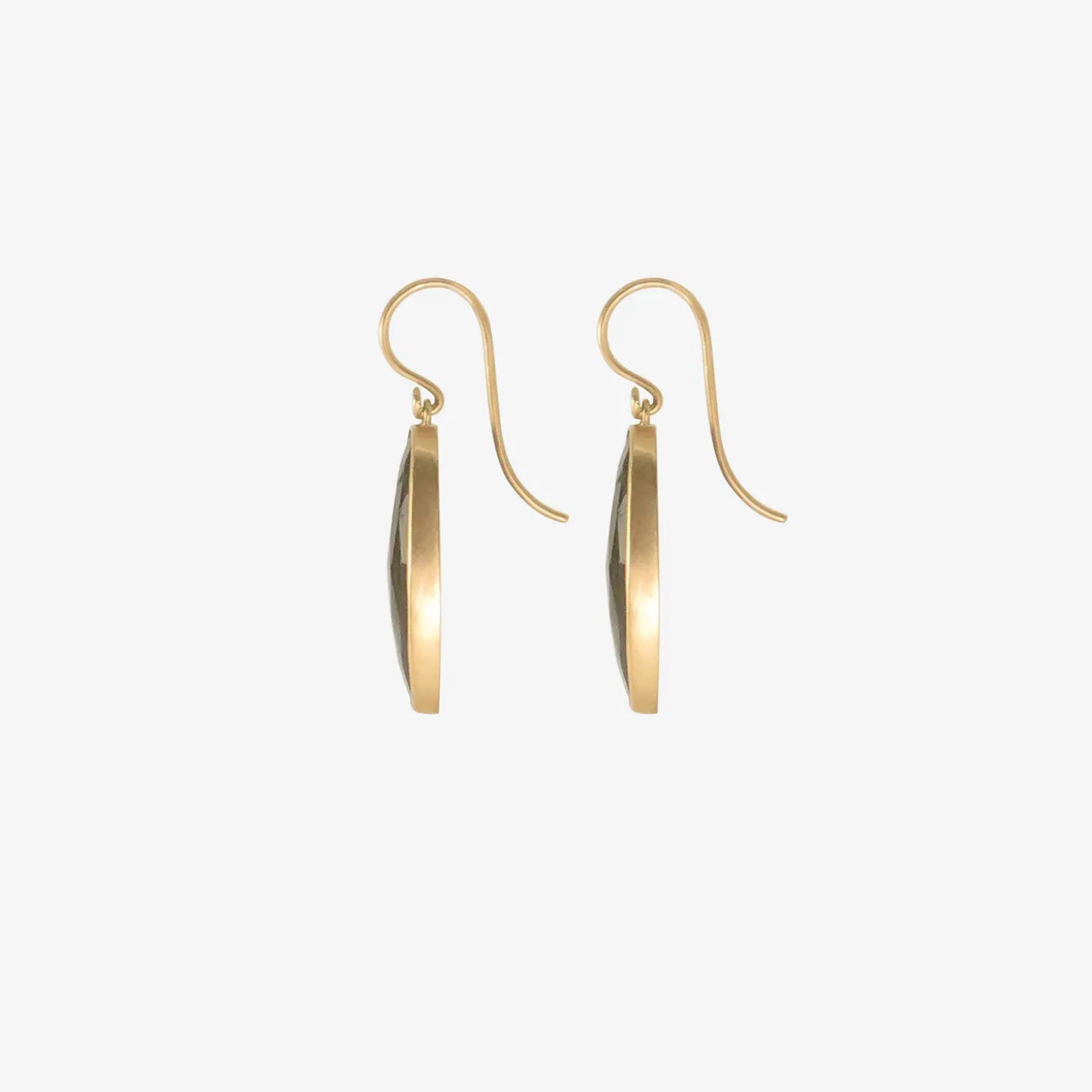 lola brooks 18k & elongated oval labradorite drop earrings, 10.07ct