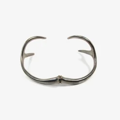 oxidized bronze antler cuff