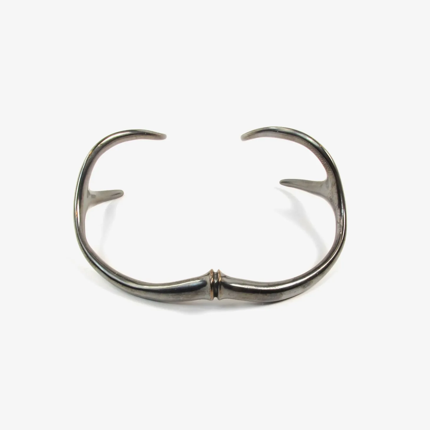 oxidized bronze antler cuff