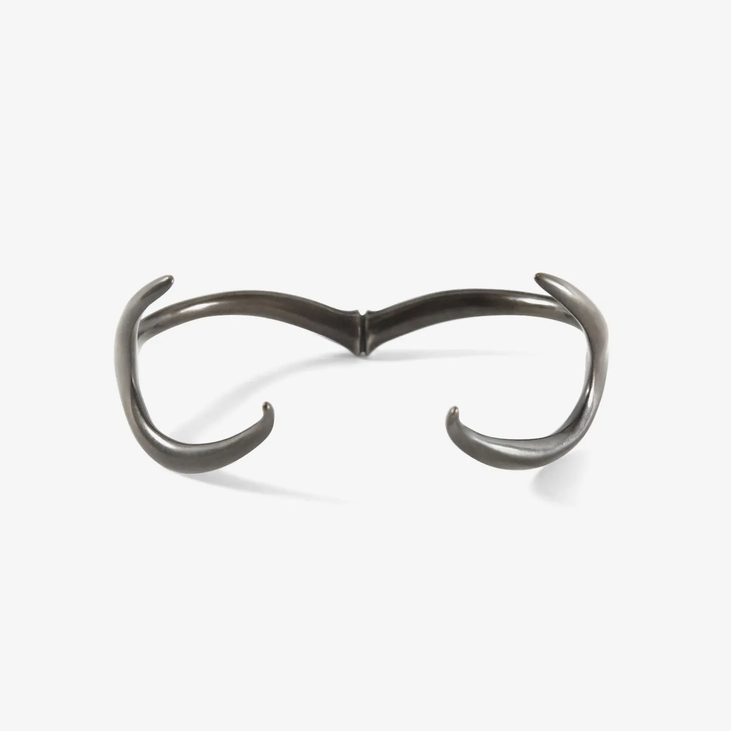 oxidized bronze antler cuff