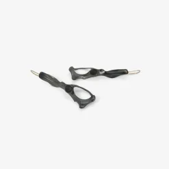 oxidized bronze pelvis earrings