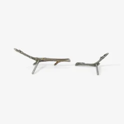 silver small branch studs