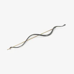 small oxidized bronze straight snake pin