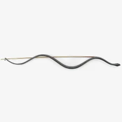 small oxidized bronze straight snake pin