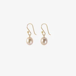 small pink pearl earrings