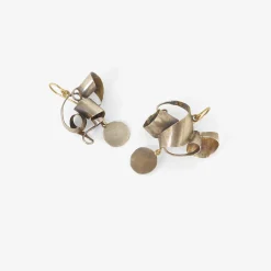 sterling silver & 18k tangled earrings