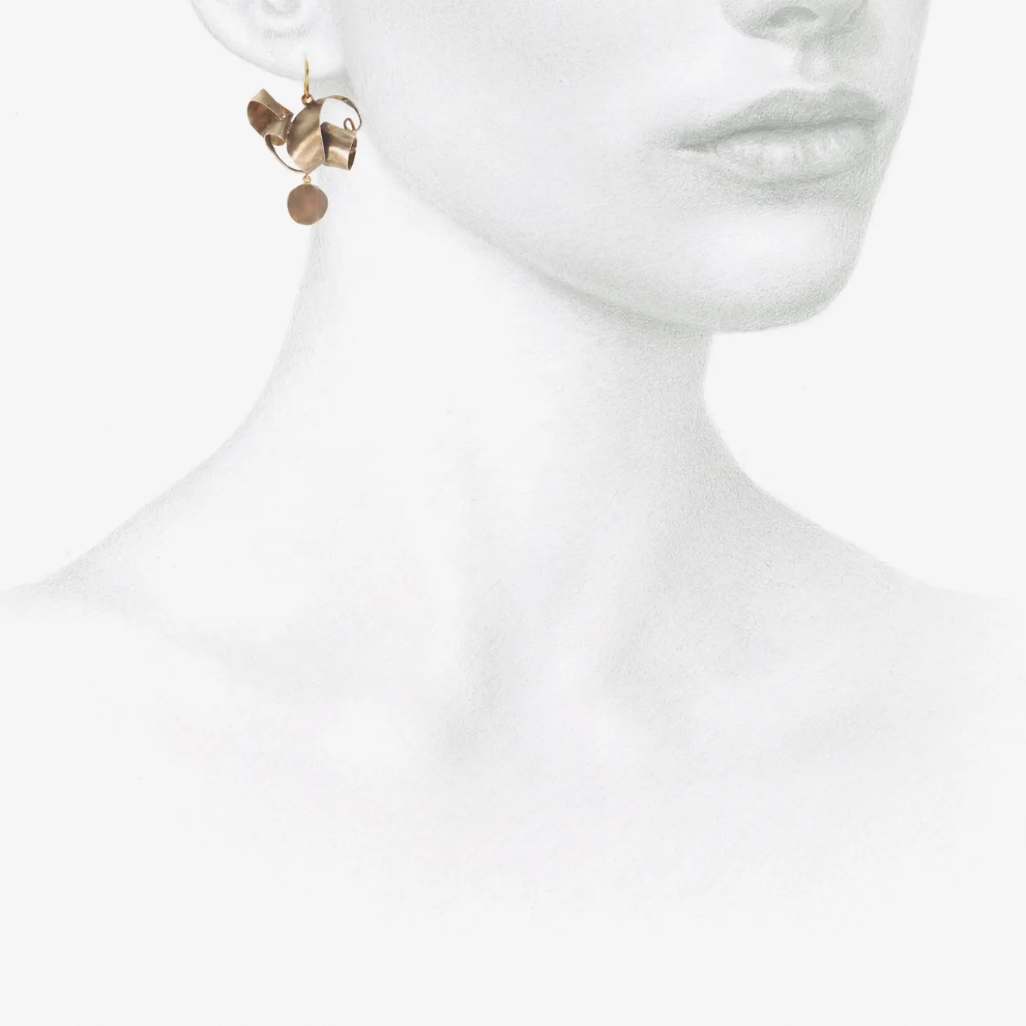 sterling silver & 18k tangled earrings
