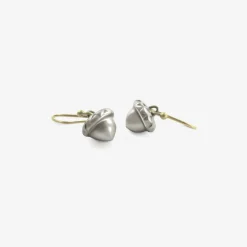 sterling silver acorn earrings