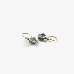 sterling silver buckwheat earrings