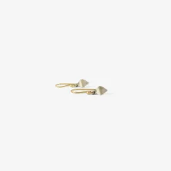 sterling silver buckwheat groat earrings