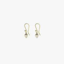 sterling silver buckwheat groat earrings