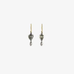 sterling silver buckwheat & groat earrings