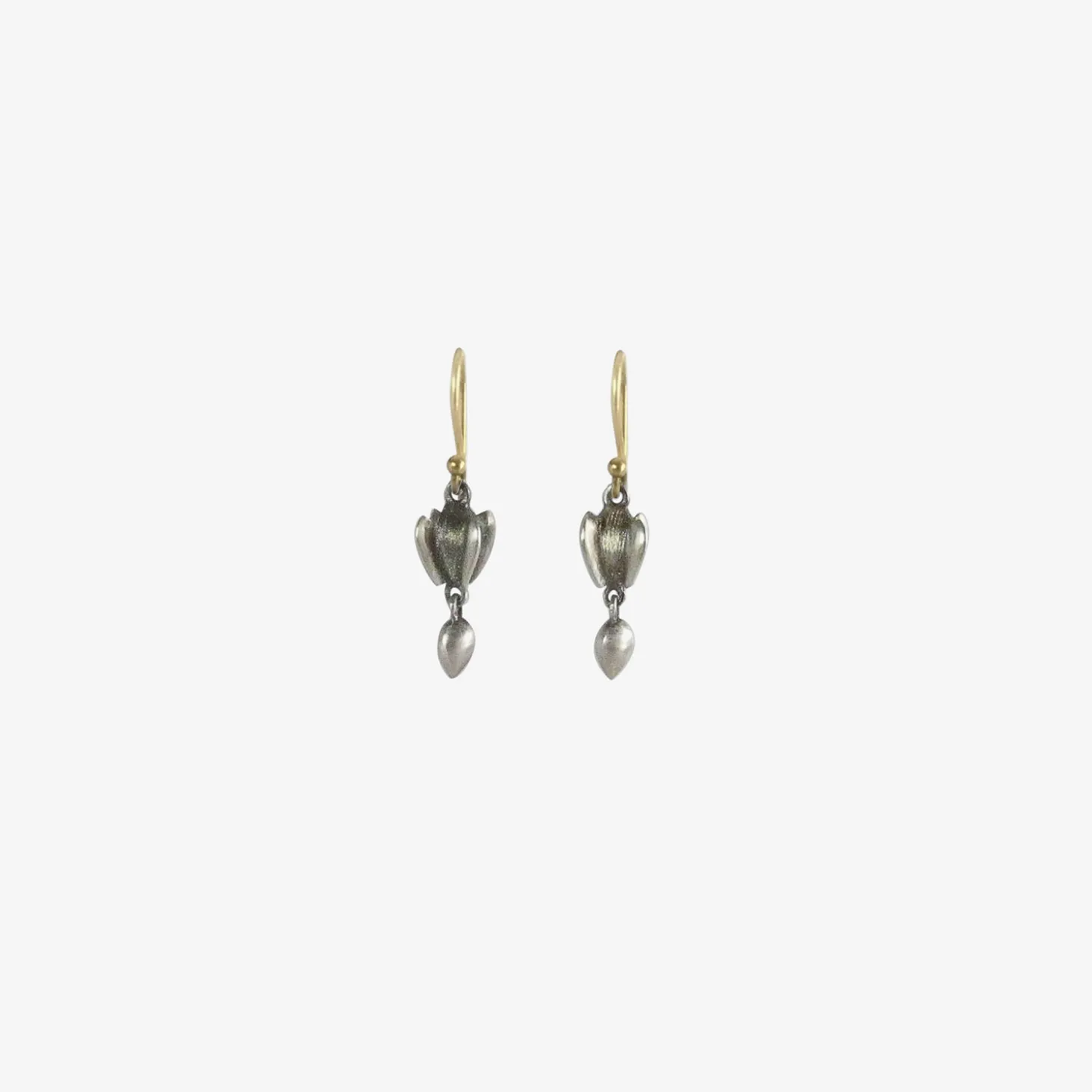sterling silver buckwheat & groat earrings