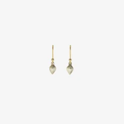 sterling silver buckwheat groat earrings