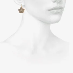 sterling silver cherry blossom earrings