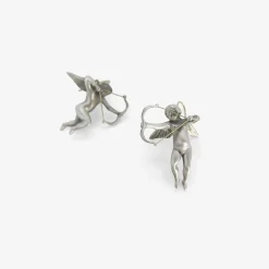 sterling silver cupid earrings