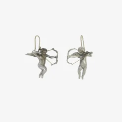 sterling silver cupid earrings