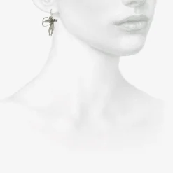 sterling silver cupid earrings