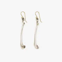 sterling silver femur earrings