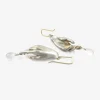 sterling silver hand earrings with crystal drops